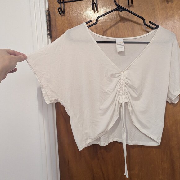 Lolë Anya White Crop Top (XL) - Picture 4 of 8